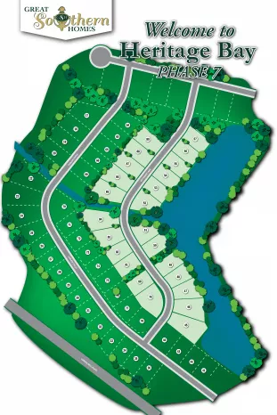 Heritage Bay Illustrated Site Plan by Great Southern Homes